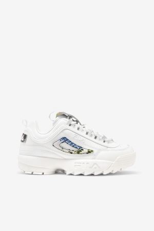 FILA Disruptor 2 Snake Sneakers White / Multicolor,Womens Shoes | CA.RNXPWV831